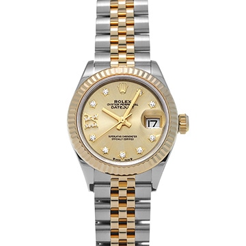ロレックス レディ デイトジャスト 28 279173G シャンパン/ダイヤモンド レディース 時計 【中古】【wristwatch】