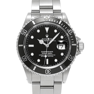 ロレックス サブマリーナ デイト 16610 ブラック メンズ 時計 【中古】【wristwatch】