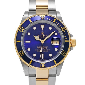 ロレックス サブマリーナ デイト 16613 ブルー メンズ 時計 【中古】【wristwatch】