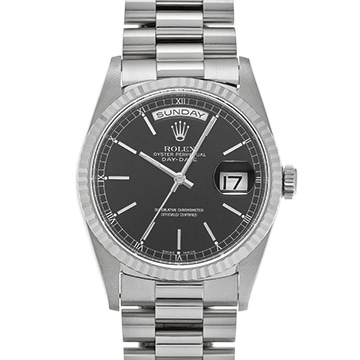 ロレックス デイデイト 18239 ブラック メンズ 時計 【中古】【wristwatch】