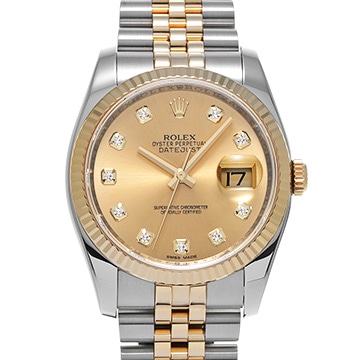 デイトジャスト　28mm シルバー×ゴールド ロレックス レディ デイトジャスト ウォッチ：オイスター