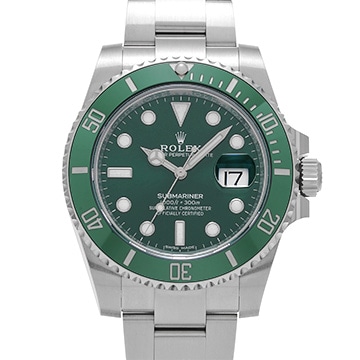 ロレックス サブマリーナ デイト 116610LV グリーン メンズ 時計 【中古】【wristwatch】