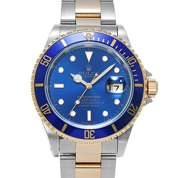 ロレックス サブマリーナ デイト 16613 ブルー メンズ 時計 【中古】【wristwatch】