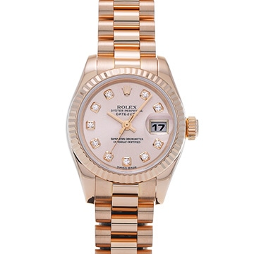 ロレックス デイトジャスト 179175G ピンク/ダイヤモンド レディース 時計 【中古】【wristwatch】