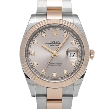 ロレックス デイトジャスト 41 126331G サンダスト/ダイヤモンド メンズ 時計 【中古】【wristwatch】