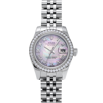 ロレックス デイトジャスト 179384NR ピンクシェル レディース 時計 【中古】【wristwatch】