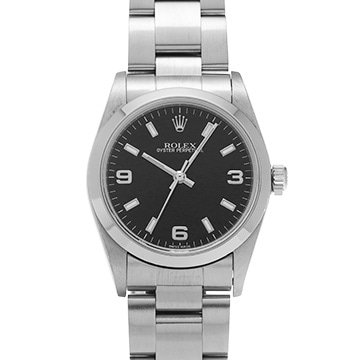 ロレックス オイスターパーペチュアル 77080 ブラック ユニセックス 時計 【中古】【wristwatch】