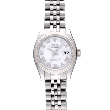 ロレックス デイトジャスト 179174 ホワイト レディース 時計 【中古】【wristwatch】