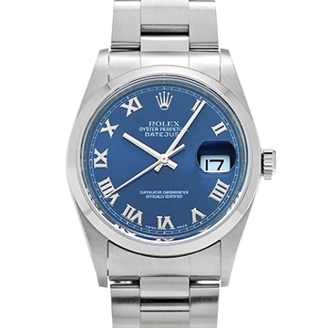 ロレックス デイトジャスト 16200 ブルー メンズ 時計 【中古】【wristwatch】