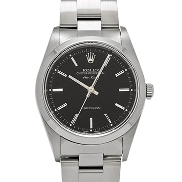 ロレックス エアキング 14000 ブラック メンズ 時計 【中古】【wristwatch】