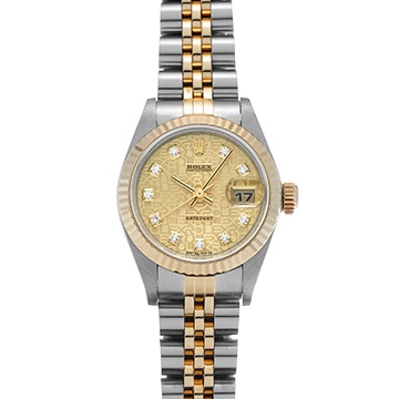 ロレックス デイトジャスト 79173G シャンパンコンピュータ/ダイヤモンド レディース 時計 【中古】【wristwatch】