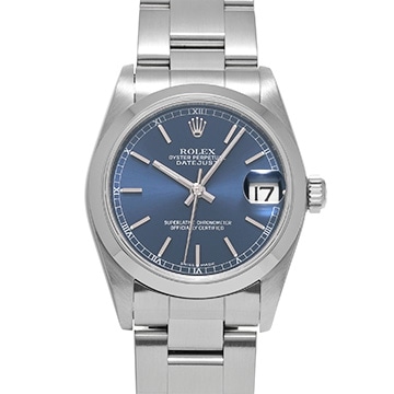 ロレックス デイトジャスト 78240 ブルー ユニセックス 時計 【中古】【wristwatch】