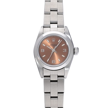 ロレックス オイスターパーペチュアル 67180 ピンク レディース 時計 【中古】【wristwatch】