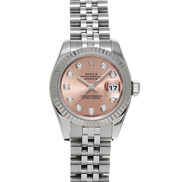 ロレックス デイトジャスト 179174G ピンク/ダイヤモンド レディース 時計 【中古】【wristwatch】