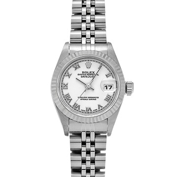 ロレックス デイトジャスト 69174 ホワイト レディース 時計 【中古】【wristwatch】