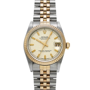 ロレックス デイトジャスト 68273 アイボリーコンピュータ ユニセックス 時計 【中古】【wristwatch】