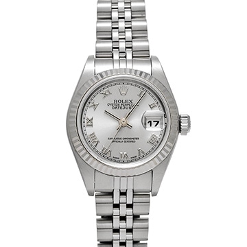 ロレックス デイトジャスト 79174 グレー レディース 時計 【中古】【wristwatch】