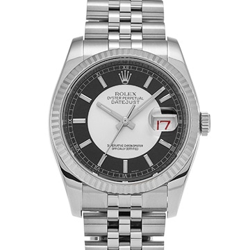 ロレックス デイトジャスト 116234 シルバー/ブラック メンズ 時計 【中古】【wristwatch】