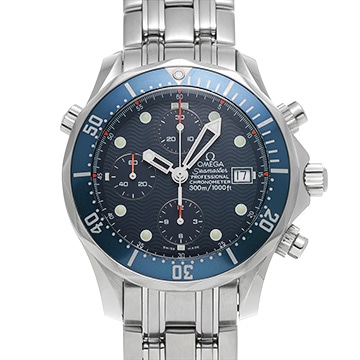 オメガ シーマスター プロフェッショナル 300 クロノグラフ 2599.80 ブルー メンズ 時計 【中古】【wristwatch】