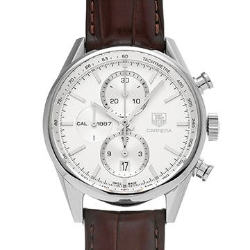 タグ ホイヤー カレラ キャリバー1887 クロノグラフ CAR2111.FC6291 シルバー メンズ 時計 【中古】【wristwatch】