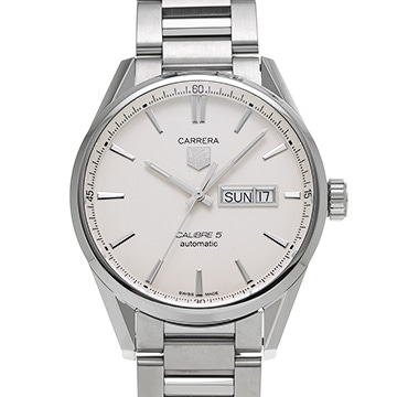 タグ ホイヤー カレラ キャリバー5 デイデイト WAR201B.BA0723 シルバー メンズ 時計 【中古】【wristwatch】