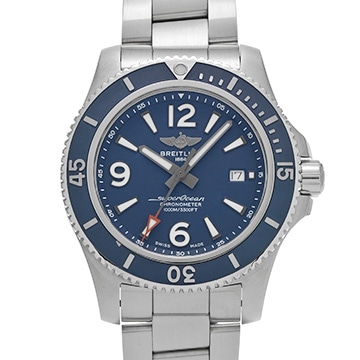 ブライトリング スーパーオーシャン II オートマチック 44 A17367D81C1A1 ブルー メンズ 時計 【中古】【wristwatch】