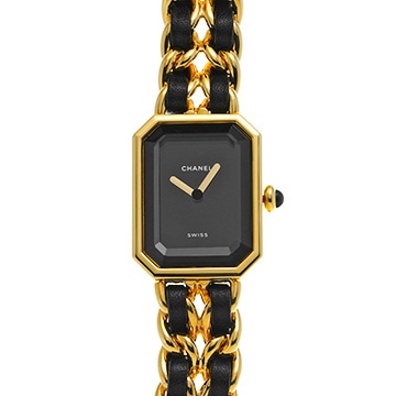 シャネル プルミエール S H0001 ブラック レディース 時計 【中古】【wristwatch】