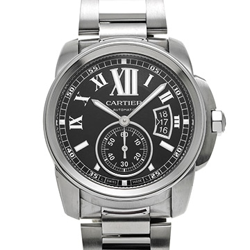 カルティエ カリブル ドゥ カルティエ W7100016 ブラック メンズ 時計 【中古】【wristwatch】