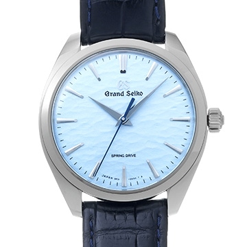 グランドセイコー エレガンスコレクション スプリングドライブ 御神渡り SBGY007 ブルー メンズ 時計 【中古】【wristwatch】