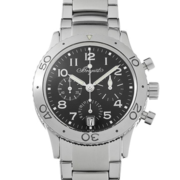 ブレゲ トランスアトランティック タイプXX 3820 ブラック メンズ 時計 【中古】【wristwatch】