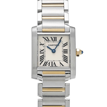 カルティエ タンク フランセーズ SM W51007Q4 シルバー レディース 時計 【中古】【wristwatch】