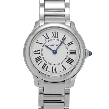 カルティエ ロンド マスト ドゥ カルティエ オンライン限定 WSRN0033 シルバー レディース 時計 【中古】【wristwatch】