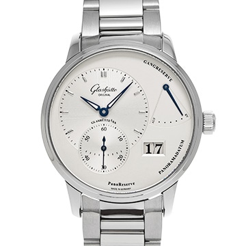グラスヒュッテ オリジナル パノリザーブ 1-65-01-22-12-24 シルバー メンズ 時計 【中古】【wristwatch】