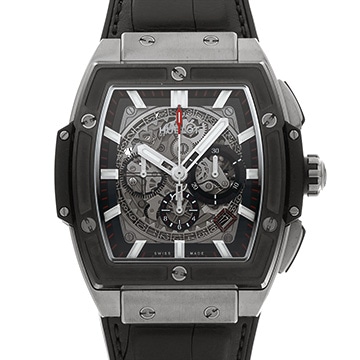 ウブロ スピリット オブ ビッグバン チタニウム セラミック 601.NM.0173.LR スケルトン メンズ 時計 【中古】【wristwatch】