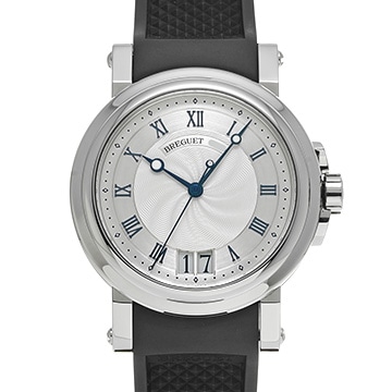 ブレゲ マリーン II ラージデイト 5817ST/12/5V8 シルバー メンズ 時計 【中古】【wristwatch】