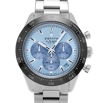 ゼニス クロノマスター スポーツ ヨシダ スペシャルエディション 03.3105.3600/52.M3100 ブルー メンズ 時計 【中古】【wristwatch】