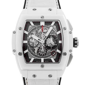 ウブロ スピリット オブ ビッグバン ホワイトセラミック 601.HX.0173.LR スケルトン メンズ 時計 【中古】【wristwatch】