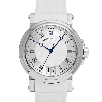 ブレゲ マリーン II ラージデイト 5817ST/12/5V8 シルバー メンズ 時計 【中古】【wristwatch】