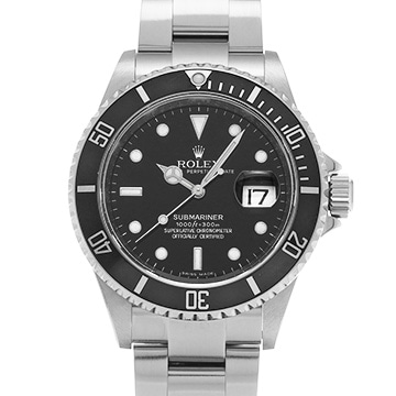 ロレックス サブマリーナ デイト 16610 ブラック メンズ 時計 【中古】【wristwatch】