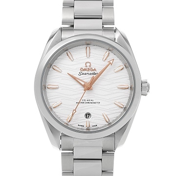 オメガ シーマスター アクアテラ コーアクシャル マスタークロノメーター 220.10.38.20.02.002 オパリンシルバー ユニセックス 時計 【中古】【wristwatch】