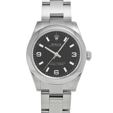 ロレックス オイスターパーペチュアル 31 177200 ブラック ユニセックス 時計 【中古】【wristwatch】