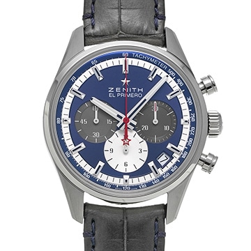 ゼニス クロノマスター エル・プリメロ 03.2150.400/53.C700 ブルー メンズ 時計 【中古】【wristwatch】