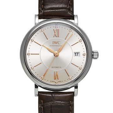 IWC ポートフィノ ミッドサイズ オートマティック IW458101 シルバー/ダイヤモンド メンズ 時計 【中古】【wristwatch】