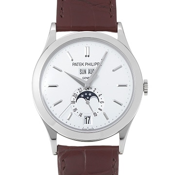 パテック フィリップ アニュアルカレンダー ムーンフェイズ 5396G-011 シルバー メンズ 時計 【中古】【wristwatch】