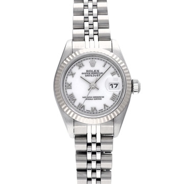 ロレックス デイトジャスト 69174 ホワイト レディース 時計 【中古】【wristwatch】