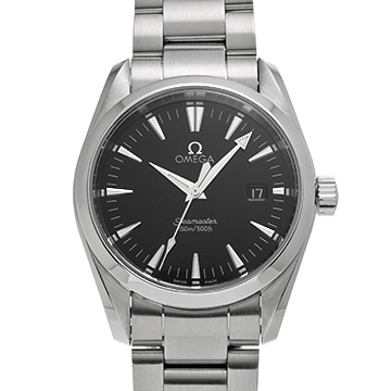 オメガ シーマスター アクアテラ クォーツ 2518.50 ブラック メンズ 時計 【中古】【wristwatch】