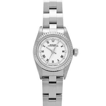 ロレックス オイスターパーペチュアル 67194 ホワイト レディース 時計 【中古】【wristwatch】