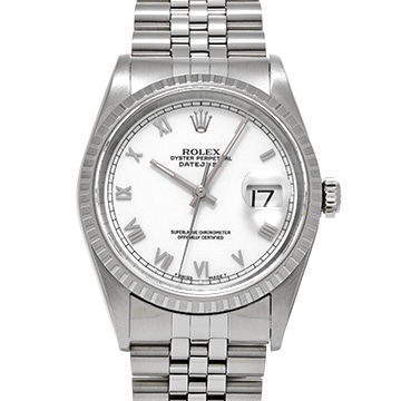 ロレックス デイトジャスト 16220 ホワイト メンズ 時計 【中古】【wristwatch】