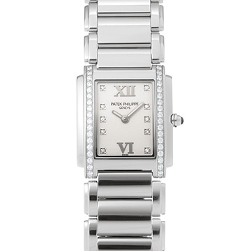 パテック フィリップ トゥエンティ-4 4910/10A-011 シルバー/ダイヤモンド レディース 時計 【中古】【wristwatch】