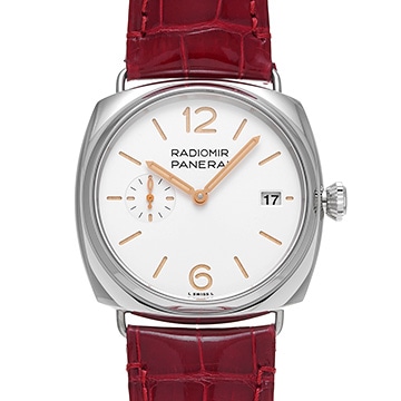 パネライ ラジオミール クアランタ PAM01292 ホワイト メンズ 時計 【中古】【wristwatch】